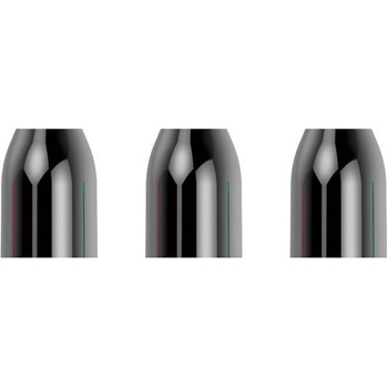 L-Style Krúžky na násadky Premium Champagne Ring kovové, čierne, 3ks