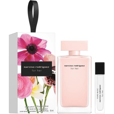 Narciso Rodriguez for Her с подарък миниатюра Narciso Rodriguez Pure Musc for Her Размер EDP 100 ml + EDP 10 ml