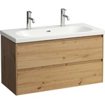 Laufen Lani - Шкаф за умивалник, 98x45x52 cm, 2 чекмеджета, дъб H4035621122671 (H4035621122671)