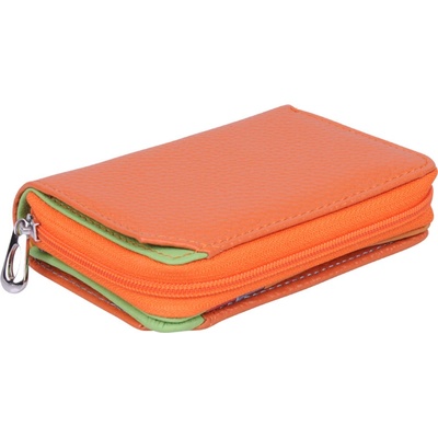 NovaKabelka D8304 Arancio dámska kožená peňaženka oranžová