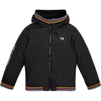 Image 1 of GUESS Черно яке ветровка за момче с цветни ленти Guess