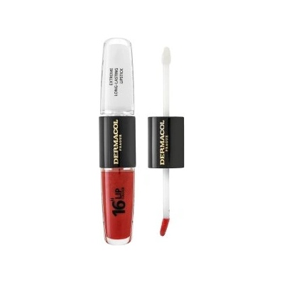 Dermacol 16H Lip Colour Extreme Long-Lasting Lipstick дълготране двуфазен цвят и гланц за устни No. 20 8 ml