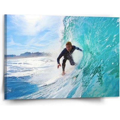 Sablio Obraz Surfař na vlně - 150x110 cm