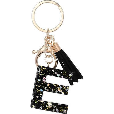 HARAHU Ключодържател Азбука - e / Черна kp37776 (37776)