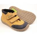Fare Bare dětské celoroční boty A5121281 s modrým okopem žluté