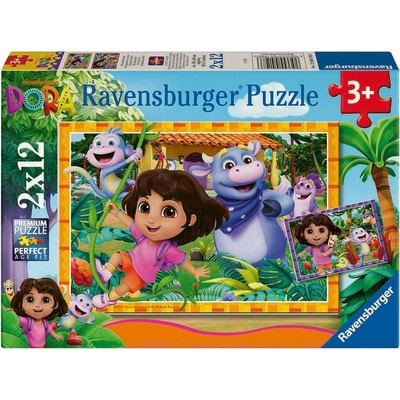 Ravensburger Dora Dora My to zvládneme! 2x12 dílků