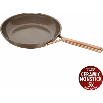 Pánev 28 cm ZWILLING Milano indukční nepřilnavá, hnědá – prémiové nádobí Made in Italy, CERAFORCE Titanium bez PFAS, do trouby 230 °C 1035081