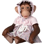  Детска играчка Asi Dolls - Бебе-маймунка Лола, с рокля на цветя, 32 cm (606240) - baby