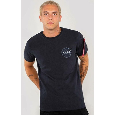 Alpha Industries tričko NASA Heavy modré