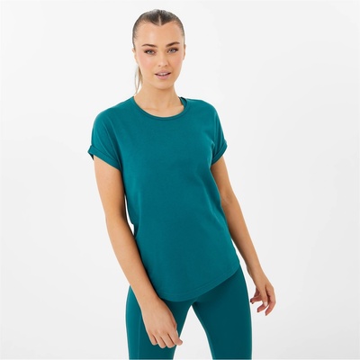 USA Pro Дамска тениска USA Pro Short Sleeve Sports T-Shirt Womens - Teal