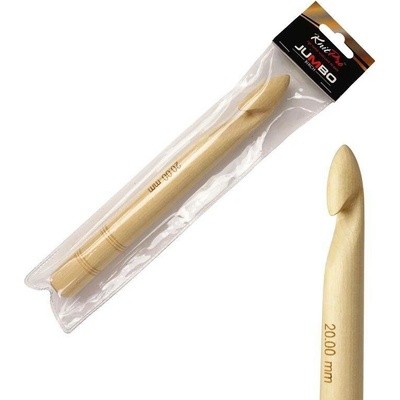 Dřevěný háček KnitPro Jumbo 20 mm