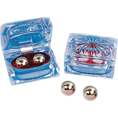 Метални вагинални топчета, 2 броя - Ben Wa Balls Gold (D-228726)