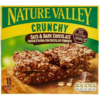 Nature Valley crunhy tyčinka ovos a tmavá čokoláda 210g
