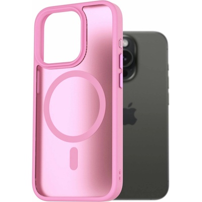 AlzaGuard Matte Case Compatible with Magsafe pre iPhone 15 Pre levanduľovo ružový AGD-PCMM64LP (AGD-PCMM64LP)