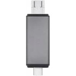SAVIO SD Card Reader 3in1 SAVIO AK-72, USB-C+ USB-A 2.0+ Micro USB
