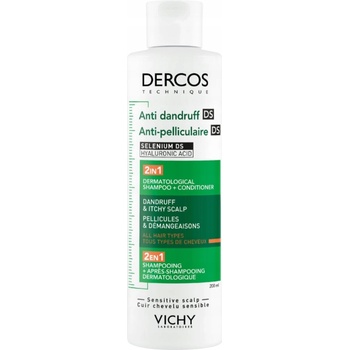 VICHY Dercos 2 v 1 Šampon a kondicionér proti lupům 200 ml
