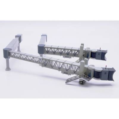 JC Wings Airport Passenger Bridge B737 Transparent 1:400