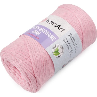Prima-obchod Pletací příze Twisted Macrame 250 g rozčesávací, barva 4 (762) růžová sv.