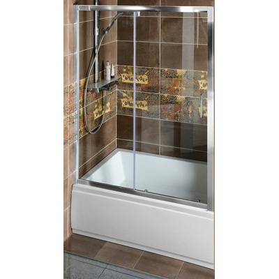 Polysan Deep sprchové dveře 160 cm posuvné chrom lesk/průhledné sklo MD1616
