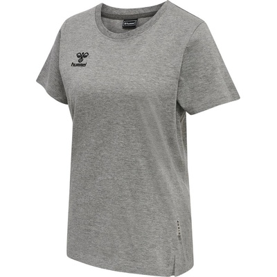 Hummel hmlMOVE GRID COT. T SHIRT S/S WOMAN šedá