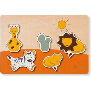Hauck Дървен пъзел Hauck Puzzle N Fit - Safari (813083) - baby