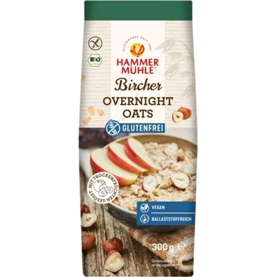 Hammermühle Bezlepkové OVESNÉ VLOČKY Bircher Overnight BIO 300 g