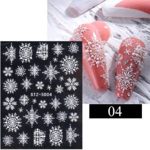  3d Лепенки - снежинки, модел 04 (dw5s04) - topmarket