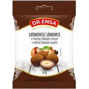 Dr. Ensa Лешникови ядки Dr. Ensa в млечен шоколад и канела 80 г