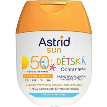 Astrid Dětské mléko na obličej a tělo na opalování SPF 50 Sun 60 ml