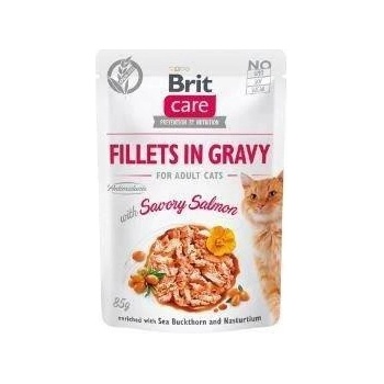 Brit Care Cat Fillets in Gravy with Savory Salmon 24 x 85 g