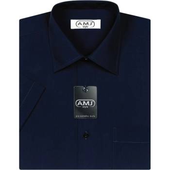 AMJ košile s krátkým rukávem JK087 tmavě modrá