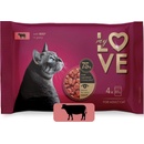 My Love SET s hovädzím mäsom v omáčke 4 x 85 g