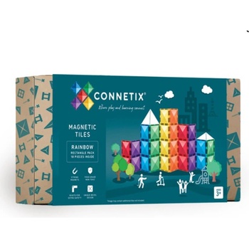 Connetix Rainbow Rectangle Pack 18ks obdelníků