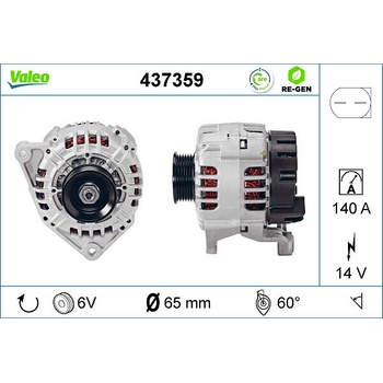 Alternátor VALEO 437359