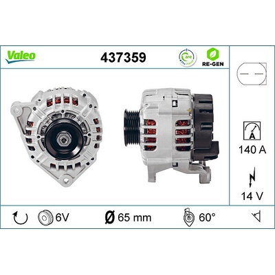 Alternátor VALEO 437359