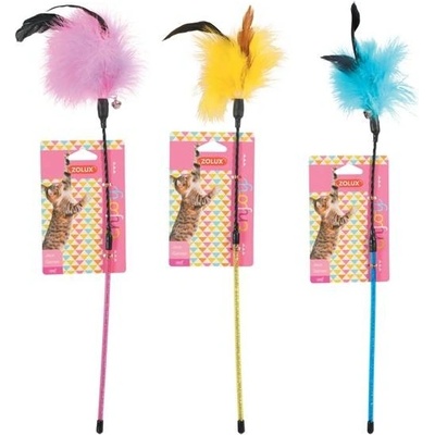 Zolux Mávátko s barevným peřím a rolničkou 53 cm