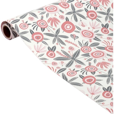 Home Deco Kids Samolepiaca tapeta do detskej izby s kvetinami 45 x 250 cm