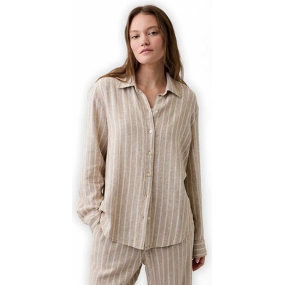 GAP 889120-05 Košile z lněné směsi Easy Shirt Béžová
