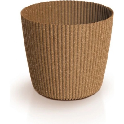 PROSPERPLAST Květináč MILLY ROUND ECO WOOD naturo 39 cm