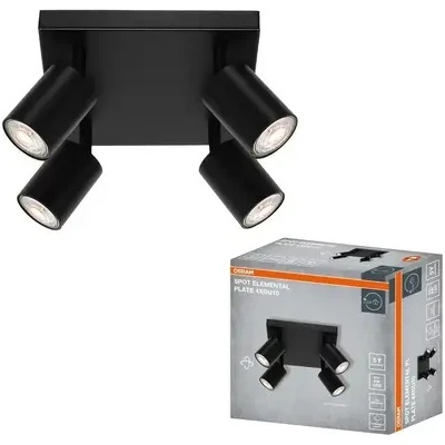 OSRAM Led ОСВЕТИТЕЛНО ТЯЛО spot elemental black 4xgu10 plate black ledvance (ledvance 4099854587580)