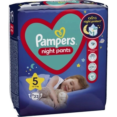 Pampers Гащички Pampers Night Pants 5 (12-17 кг. ) - 22 броя