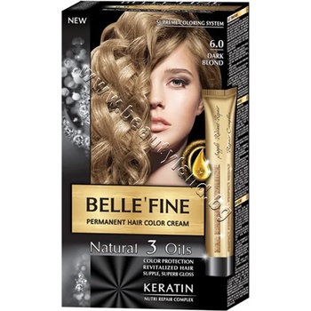 Belle'Fine Боя за коса Belle'Fine, 6.0 Dark Blonde, p/n BF-16306.0 - Крем-боя за коса с провитамин B5, тъмно-руса (BF-16306.0)