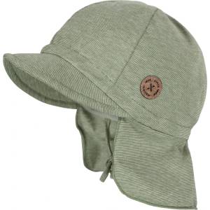 maximo Детска шапка с козирка maximo Kids' Mini Peak Cap, Band, Neck Protector Cap - Kaper / Hellbraunmeliert - размер 47 cm (904-6709-0513)