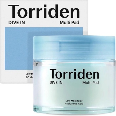 Ексфолиращи тонер падове с хиалуронова киселина Torriden DIVE-IN Low Molecular Hyaluronic Acid Multi Pad (32543)