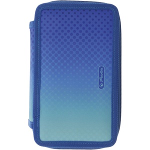 Herlitz Несесер с пособия Herlitz - Blue/Turquoise, 3 ципа (50046348)