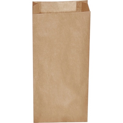Sáčok desiatový 20+7x43 cm hnedý (5kg), 500ks