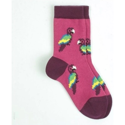 VNS Organic kids Purple Parrot Organic socks