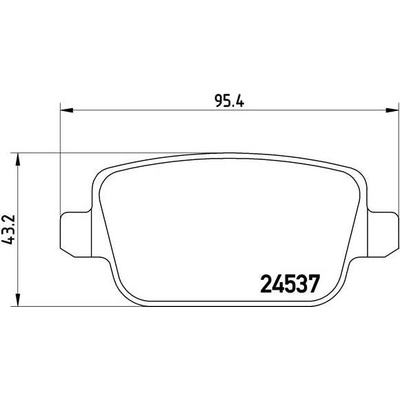 Sada brzdových destiček, kotoučová brzda BREMBO P 24 075 – Hledejceny.cz