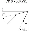 Pilana pilový kotouč na dřevo 250x2,2x25 5310 56KV25°