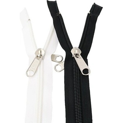 Spirálový zip velikosti 10, bílý rozměr: 2 m